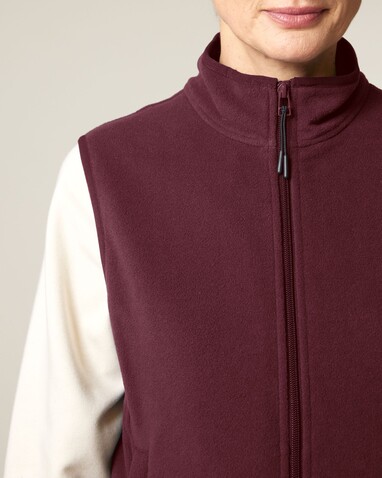 Stella Quester - Die Damen-Fleeceweste - Burgundy - L bedrucken, Art.-Nr. STJW241C2441L Stella Quester - Die Damen-Fleeceweste - Burgundy - L bedrucken, Art.-Nr. STJW241C2441L