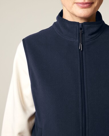 Stella Quester - Die Damen-Fleeceweste - French Navy - XS bedrucken, Art.-Nr. STJW241C727XS