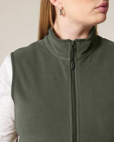 Stella Quester - Die Damen-Fleeceweste - Khaki - M bedrucken, Art.-Nr. STJW241C2231M Stella Quester - Die Damen-Fleeceweste - Khaki - M bedrucken, Art.-Nr. STJW241C2231M