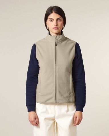Stella Quester - Die Damen-Fleeceweste - Desert Dust - S bedrucken, Art.-Nr. STJW241C0281S