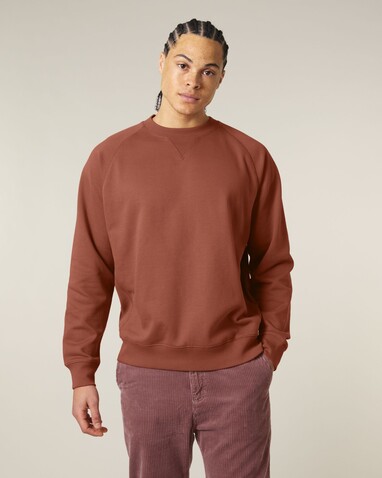 Knoxer - Das Relaxed Raglan-Rundhals-Unisex-Sweatshirt - Heritage Brown - S bedrucken, Art.-Nr. STSU201C7301S