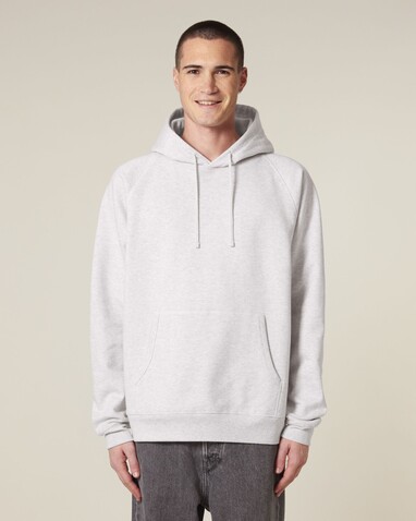 Striker - Der Relaxed Raglan-Unisex-Hoodie - Cool Heather Grey - XXS bedrucken, Art.-Nr. STSU202C1462S