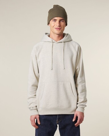 Striker - Der Relaxed Raglan-Unisex-Hoodie - Heather Haze - S bedrucken, Art.-Nr. STSU202C7311S