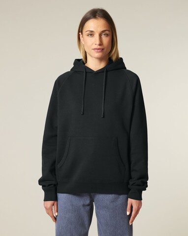 Striker - Der Relaxed Raglan-Unisex-Hoodie - Black - XS bedrucken, Art.-Nr. STSU202C002XS