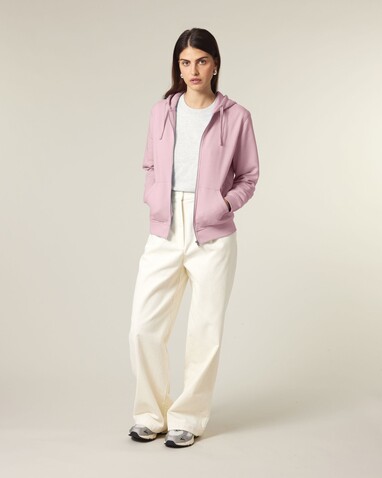 Mixer - Der Unisex-Zip-Hoodie - Cotton Pink - L bedrucken, Art.-Nr. STSU205C0051L