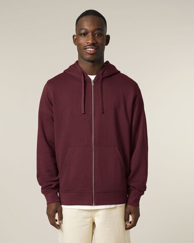 Mixer - Der Unisex-Zip-Hoodie - Burgundy - M bedrucken, Art.-Nr. STSU205C2441M