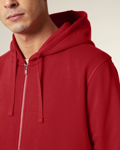 Mixer - Der Unisex-Zip-Hoodie - Red - M bedrucken, Art.-Nr. STSU205C0041M