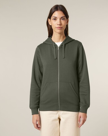 Mixer - Der Unisex-Zip-Hoodie - Khaki - L bedrucken, Art.-Nr. STSU205C2231L