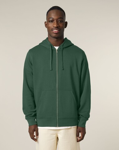Mixer - Der Unisex-Zip-Hoodie - Bottle Green - L bedrucken, Art.-Nr. STSU205C2241L