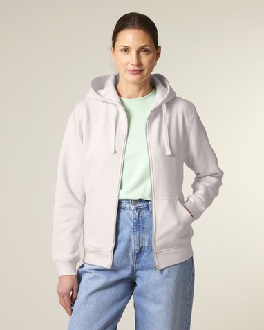 Mixer - Der Unisex-Zip-Hoodie - Vintage White - 5XL bedrucken, Art.-Nr. STSU205C5045X
