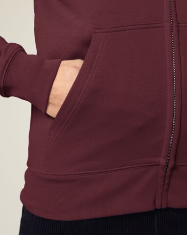 Connector 2.0 - Der Unisex-Zip-Hoodie aus French Terry - Burgundy - S bedrucken, Art.-Nr. STSU207C2441S Connector 2.0 - Der Unisex-Zip-Hoodie aus French Terry - Burgundy - S bedrucken, Art.-Nr. STSU207C2441S