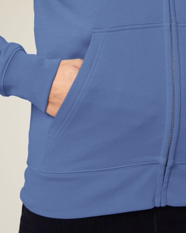 Connector 2.0 - Der Unisex-Zip-Hoodie aus French Terry - Bright Blue - XXS bedrucken, Art.-Nr. STSU207C0532S