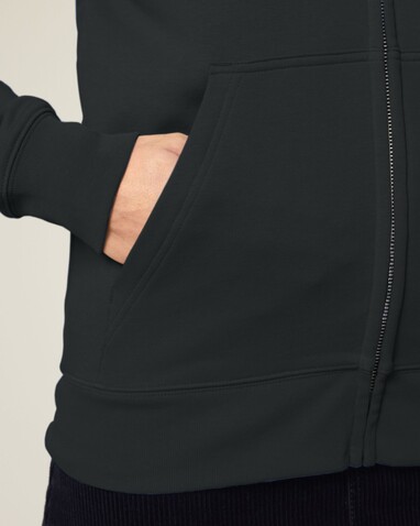 Connector 2.0 - Der Unisex-Zip-Hoodie aus French Terry - Black - XXS bedrucken, Art.-Nr. STSU207C0022S
