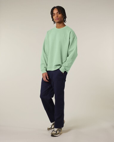 Radder 2.0 - Das Oversized Rundhals-Unisex-Sweatshirt - Misty Jade - XS bedrucken, Art.-Nr. STSU208C735XS Radder 2.0 - Das Oversized Rundhals-Unisex-Sweatshirt - Misty Jade - XS bedrucken, Art.-Nr. STSU208C735XS