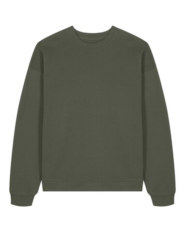 Radder 2.0 - Das Oversized Rundhals-Unisex-Sweatshirt - Khaki - L bedrucken, Art.-Nr. STSU208C2231L