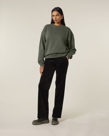 Radder 2.0 - Das Oversized Rundhals-Unisex-Sweatshirt - Khaki - S bedrucken, Art.-Nr. STSU208C2231S