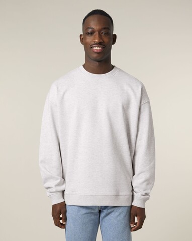 Radder 2.0 - Das Oversized Rundhals-Unisex-Sweatshirt - Cool Heather Grey - XS bedrucken, Art.-Nr. STSU208C146XS Radder 2.0 - Das Oversized Rundhals-Unisex-Sweatshirt - Cool Heather Grey - XS bedrucken, Art.-Nr. STSU208C146XS