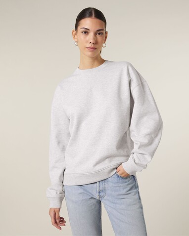 Radder 2.0 - Das Oversized Rundhals-Unisex-Sweatshirt - Cool Heather Grey - XS bedrucken, Art.-Nr. STSU208C146XS Radder 2.0 - Das Oversized Rundhals-Unisex-Sweatshirt - Cool Heather Grey - XS bedrucken, Art.-Nr. STSU208C146XS