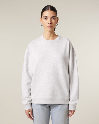 Radder 2.0 - Das Oversized Rundhals-Unisex-Sweatshirt - Cool Heather Grey - M bedrucken, Art.-Nr. STSU208C1461M Radder 2.0 - Das Oversized Rundhals-Unisex-Sweatshirt - Cool Heather Grey - M bedrucken, Art.-Nr. STSU208C1461M