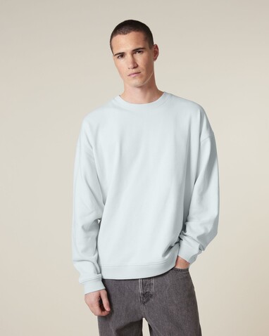 Radder 2.0 - Das Oversized Rundhals-Unisex-Sweatshirt - Blue Ice - XL bedrucken, Art.-Nr. STSU208C7281X Radder 2.0 - Das Oversized Rundhals-Unisex-Sweatshirt - Blue Ice - XL bedrucken, Art.-Nr. STSU208C7281X