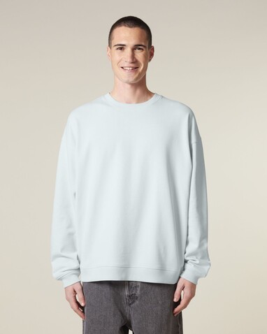 Radder 2.0 - Das Oversized Rundhals-Unisex-Sweatshirt - Blue Ice - XL bedrucken, Art.-Nr. STSU208C7281X Radder 2.0 - Das Oversized Rundhals-Unisex-Sweatshirt - Blue Ice - XL bedrucken, Art.-Nr. STSU208C7281X