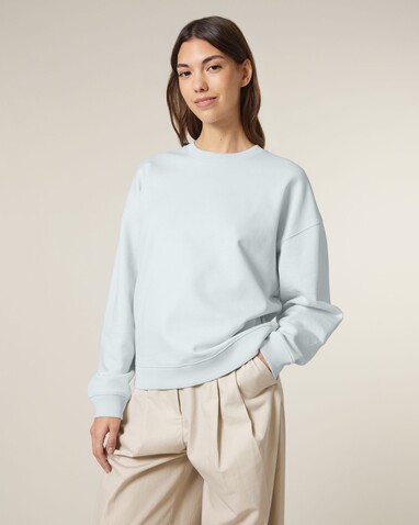 Radder 2.0 - Das Oversized Rundhals-Unisex-Sweatshirt - Blue Ice - XXS bedrucken, Art.-Nr. STSU208C7282S