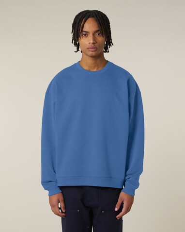 Radder 2.0 - Das Oversized Rundhals-Unisex-Sweatshirt - Mindful Blue - 3XL bedrucken, Art.-Nr. STSU208C7293X Radder 2.0 - Das Oversized Rundhals-Unisex-Sweatshirt - Mindful Blue - 3XL bedrucken, Art.-Nr. STSU208C7293X