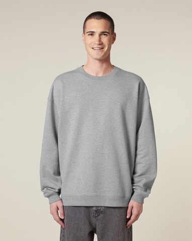 Radder 2.0 - Das Oversized Rundhals-Unisex-Sweatshirt - Heather Grey - S bedrucken, Art.-Nr. STSU208C2501S Radder 2.0 - Das Oversized Rundhals-Unisex-Sweatshirt - Heather Grey - S bedrucken, Art.-Nr. STSU208C2501S