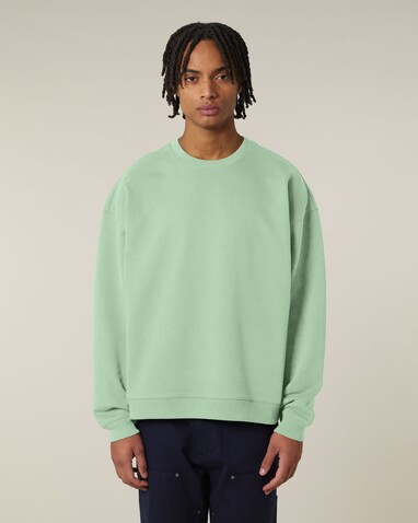 Radder 2.0 - Das Oversized Rundhals-Unisex-Sweatshirt - Misty Jade - XL bedrucken, Art.-Nr. STSU208C7351X