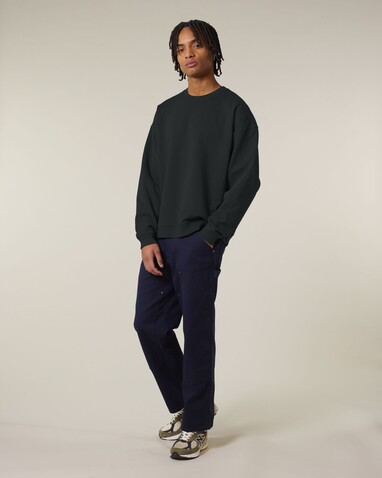 Radder 2.0 - Das Oversized Rundhals-Unisex-Sweatshirt - Black - 3XL bedrucken, Art.-Nr. STSU208C0023X