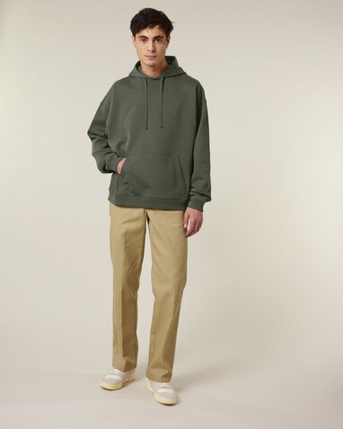 Slammer 2.0 - Der Oversized Unisex-Hoodie - Khaki - M bedrucken, Art.-Nr. STSU209C2231M