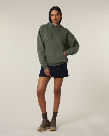 Slammer 2.0 - Der Oversized Unisex-Hoodie - Khaki - XXL bedrucken, Art.-Nr. STSU209C2232X