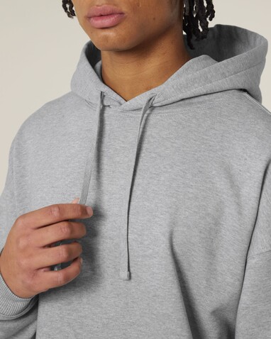 Slammer 2.0 - Der Oversized Unisex-Hoodie - Heather Grey - XL bedrucken, Art.-Nr. STSU209C2501X