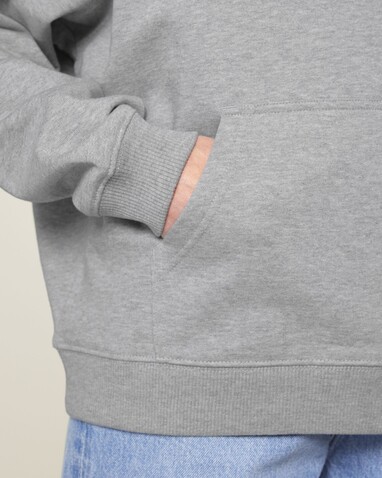 Slammer 2.0 - Der Oversized Unisex-Hoodie - Heather Grey - M bedrucken, Art.-Nr. STSU209C2501M
