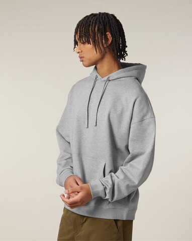 Slammer 2.0 - Der Oversized Unisex-Hoodie - Heather Grey - XXS bedrucken, Art.-Nr. STSU209C2502S