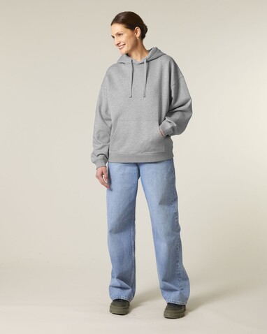 Slammer 2.0 - Der Oversized Unisex-Hoodie - Heather Grey - XXS bedrucken, Art.-Nr. STSU209C2502S