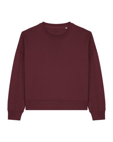Stella Alma - Das Iconic Damen-Rundhals-Sweatshirt - Burgundy - S bedrucken, Art.-Nr. STSW212C2441S