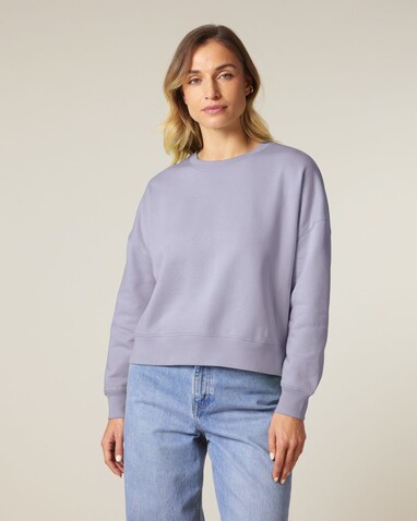 Stella Alma - Das Iconic Damen-Rundhals-Sweatshirt - Lavender - L bedrucken, Art.-Nr. STSW212C0631L