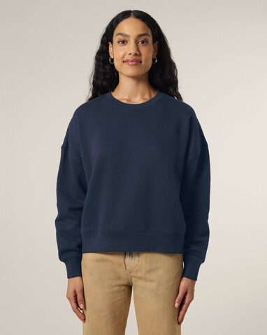 Stella Alma - Das Iconic Damen-Rundhals-Sweatshirt - French Navy - XXL bedrucken, Art.-Nr. STSW212C7272X