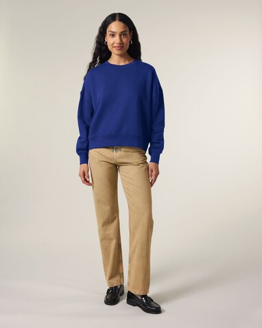 Stella Alma - Das Iconic Damen-Rundhals-Sweatshirt - Worker Blue - XXL bedrucken, Art.-Nr. STSW212C0882X