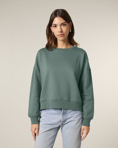 Stella Alma - Das Iconic Damen-Rundhals-Sweatshirt - Green Bay - M bedrucken, Art.-Nr. STSW212C1441M
