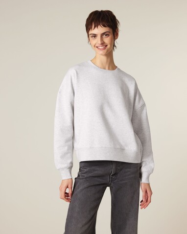 Stella Alma - Das Iconic Damen-Rundhals-Sweatshirt - Cool Heather Grey - S bedrucken, Art.-Nr. STSW212C1461S