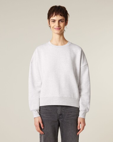 Stella Alma - Das Iconic Damen-Rundhals-Sweatshirt - Cool Heather Grey - S bedrucken, Art.-Nr. STSW212C1461S