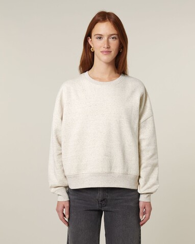 Stella Alma - Das Iconic Damen-Rundhals-Sweatshirt - Eco Heather - XL bedrucken, Art.-Nr. STSW212C1471X