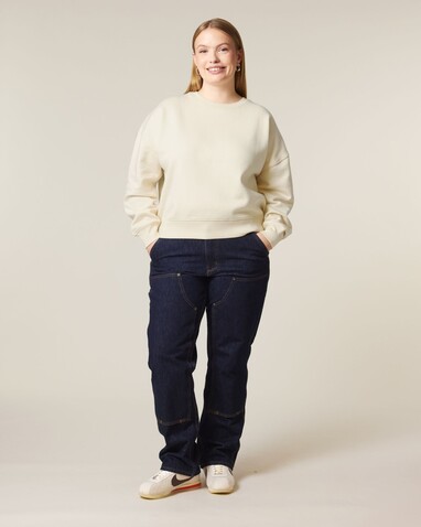 Stella Alma - Das Iconic Damen-Rundhals-Sweatshirt - Natural Raw - XL bedrucken, Art.-Nr. STSW212C0541X