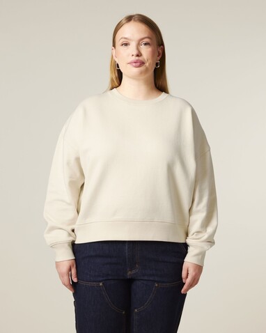 Stella Alma - Das Iconic Damen-Rundhals-Sweatshirt - Natural Raw - XS bedrucken, Art.-Nr. STSW212C054XS