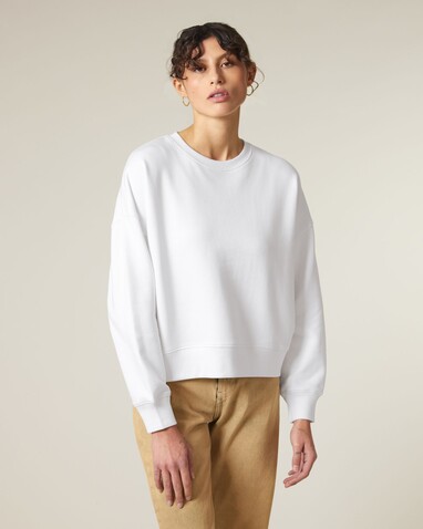 Stella Alma - Das Iconic Damen-Rundhals-Sweatshirt - White - XXL bedrucken, Art.-Nr. STSW212C0012X