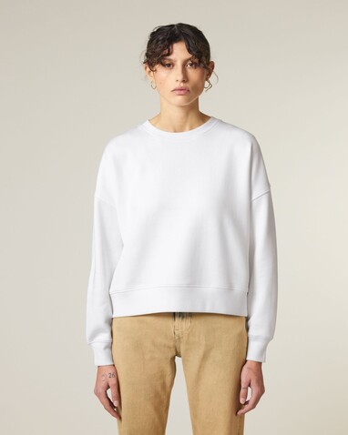 Stella Alma - Das Iconic Damen-Rundhals-Sweatshirt - White - L bedrucken, Art.-Nr. STSW212C0011L
