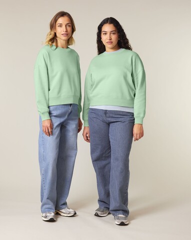 Stella Alma - Das Iconic Damen-Rundhals-Sweatshirt - Misty Jade - XS bedrucken, Art.-Nr. STSW212C735XS