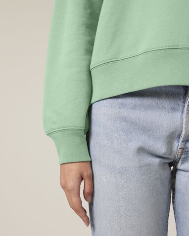 Stella Alma - Das Iconic Damen-Rundhals-Sweatshirt - Misty Jade - S bedrucken, Art.-Nr. STSW212C7351S